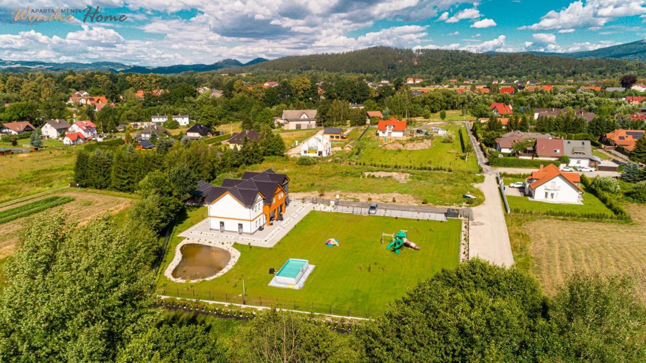 Wonder Home - Apartamenty Halo Karkonosze Z Ogrodem, Sezonowym Basenem, Placem Zabaw I Widokiem Na Sniezke - Zlokalizowane Blisko Karpacza Mysłakowice Eksteriør bilde