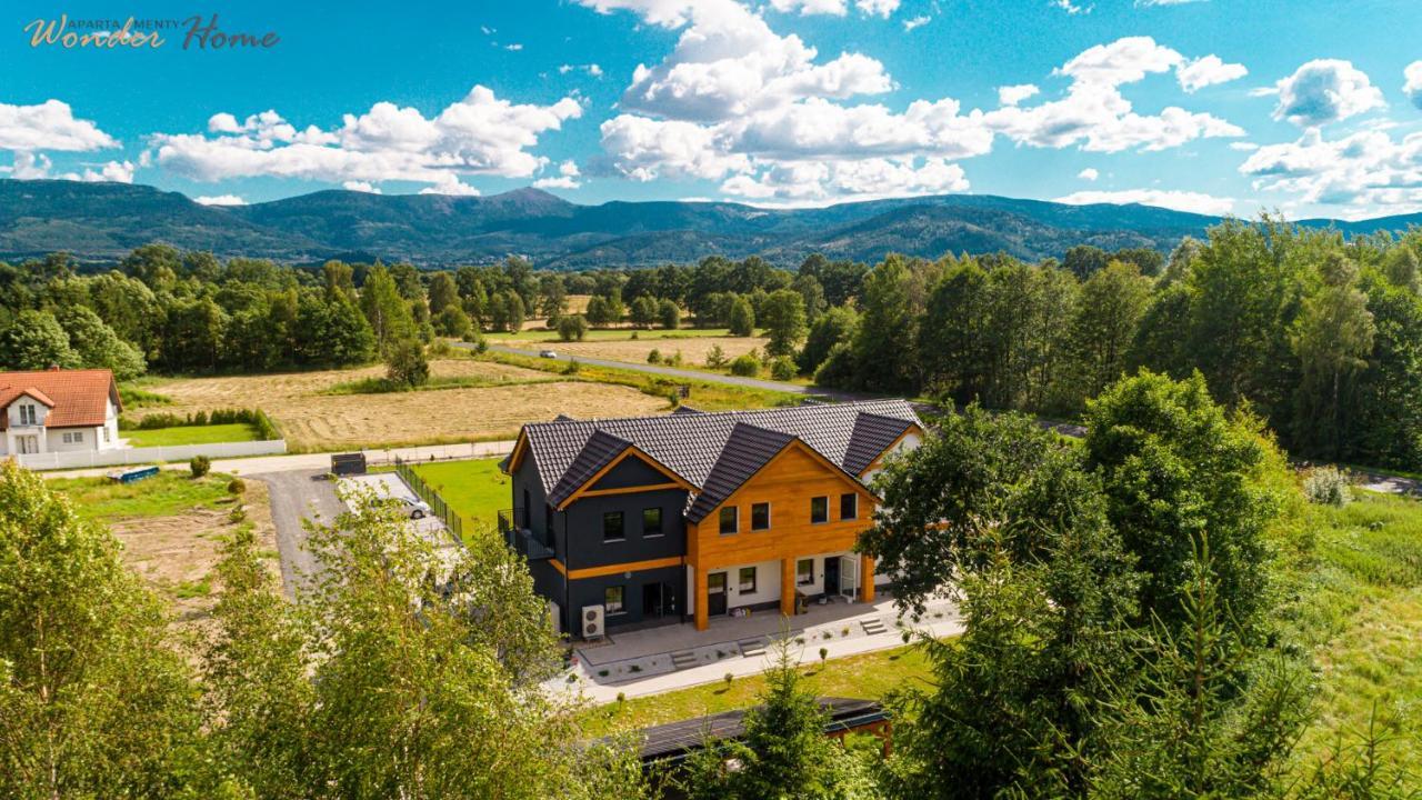 Wonder Home - Apartamenty Halo Karkonosze Z Ogrodem, Sezonowym Basenem, Placem Zabaw I Widokiem Na Sniezke - Zlokalizowane Blisko Karpacza Mysłakowice Eksteriør bilde