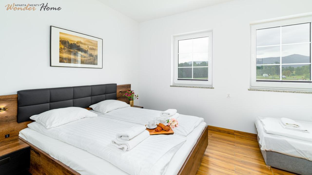 Wonder Home - Apartamenty Halo Karkonosze Z Ogrodem, Sezonowym Basenem, Placem Zabaw I Widokiem Na Sniezke - Zlokalizowane Blisko Karpacza Mysłakowice Eksteriør bilde